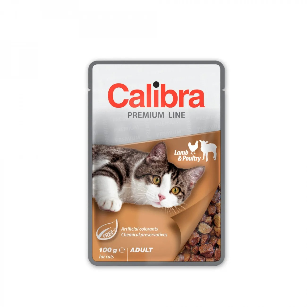 CALIBRA Cat Premium Adult Lamb & Poultry - mokré krmivo pro kočky - 100g - foto 1