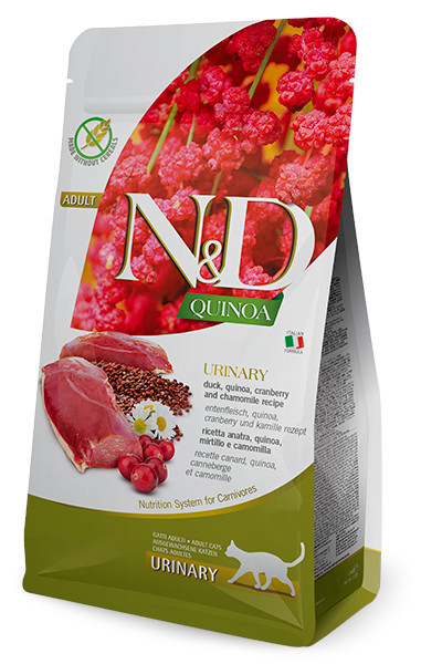 FARMINA N&D Quinoa Urinary Duck - suché krmivo pro kočky - 5kg - foto 2