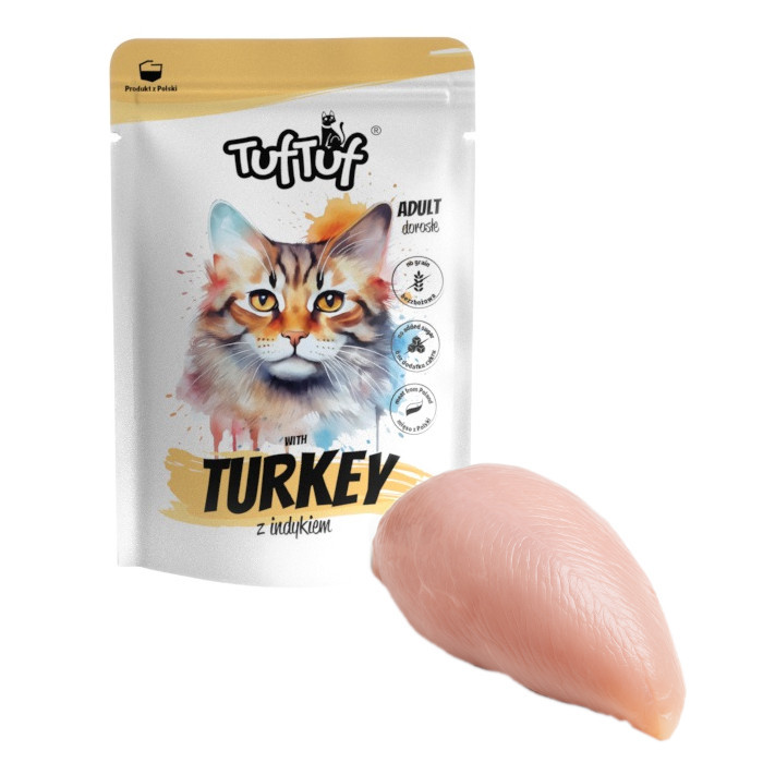 TUF TUF Mielonka Mix 4 příchutě - mokré krmivo pro kočky - 12x300g - foto 6