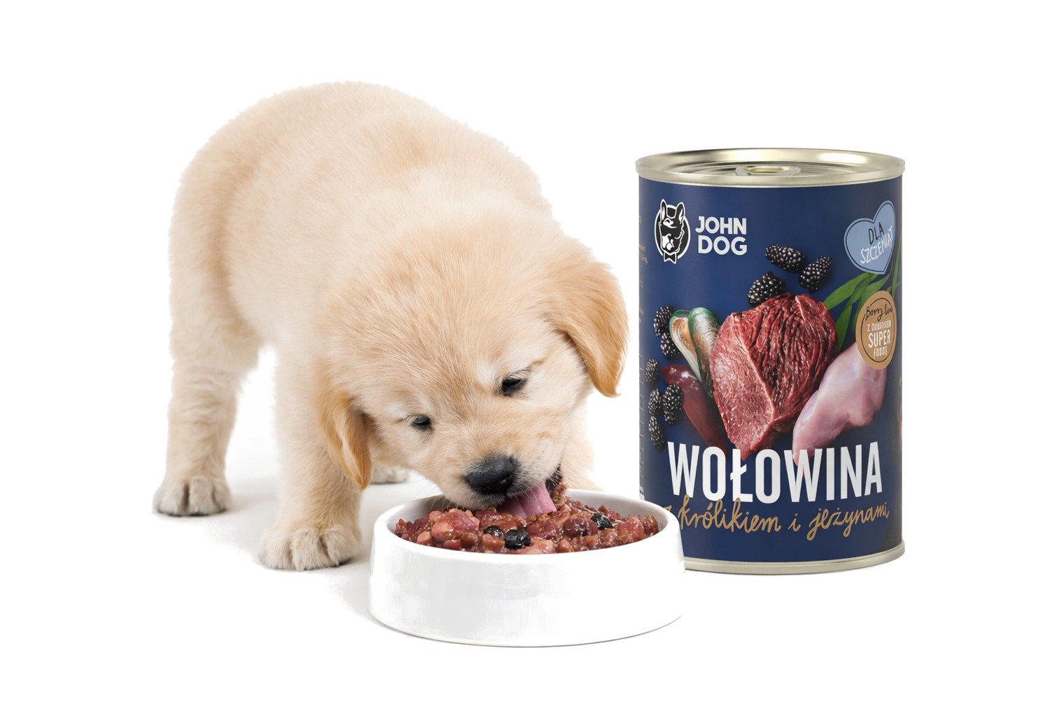 JOHN DOG Berry Line Puppy Beef with rabbit and blackberries - vlhké krmivo pro psy - 400g - foto 4