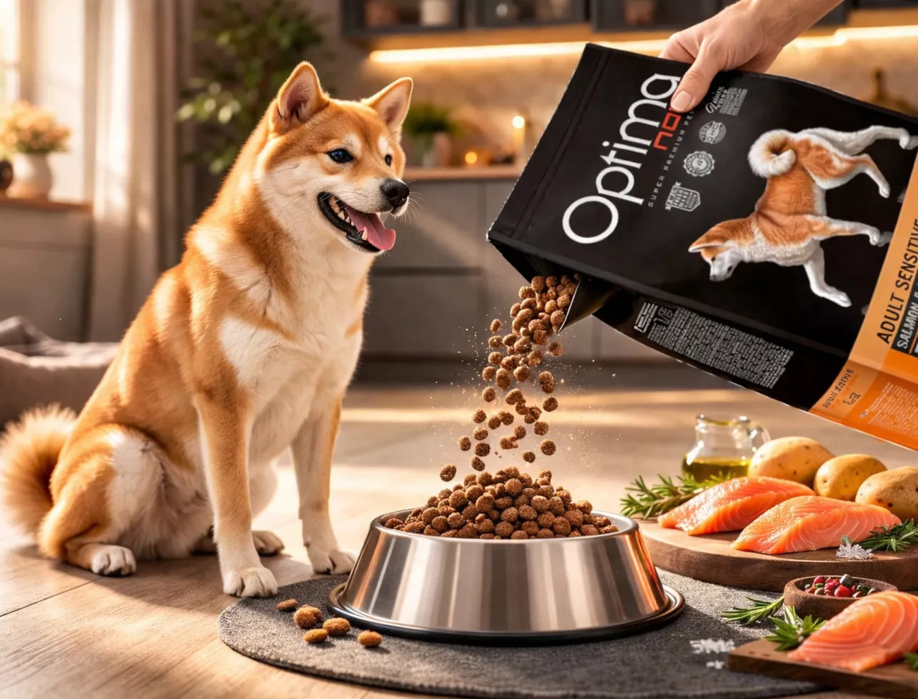 OPTIMANOVA Adult Sensitive Salmon & Potato - suché krmivo pro psy - 2kg - foto 2