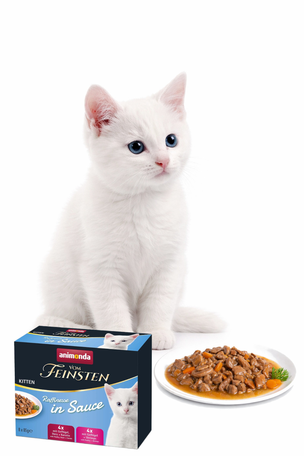 ANIMONDA Vom Feinsten Kitten Raffinesse in sauce - mokré krmivo pro kočky - 8x85g - foto 3