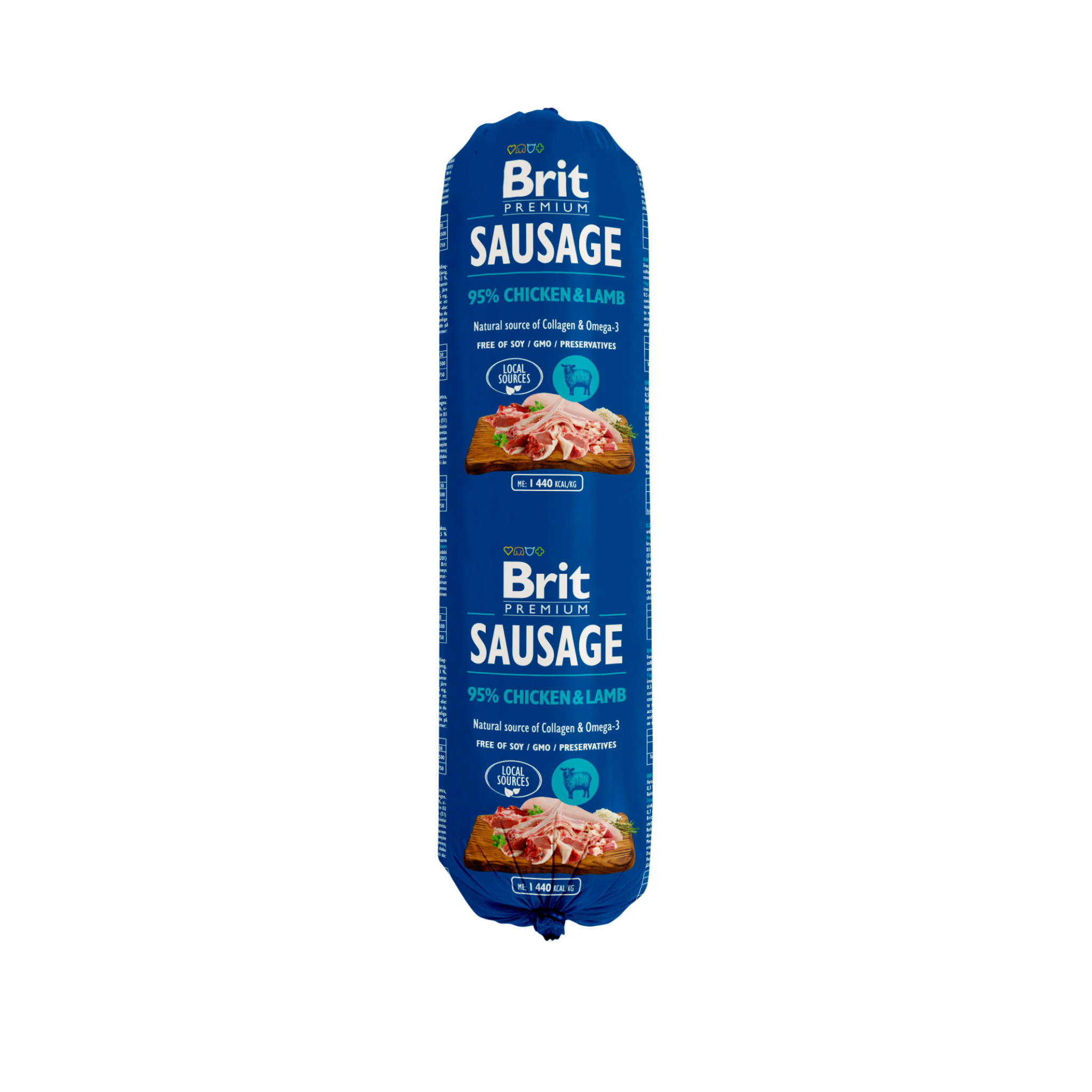 BRIT Premium Sausage Kuře a jehněčí - mokré krmivo pro psa - 800g - foto 1