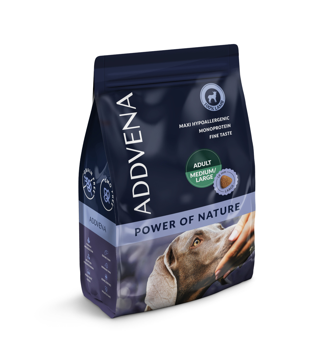 ADDVENA Power of Nature Adult Medium/Large Lamb - suché krmivo pro psy - 2,5kg - foto 5