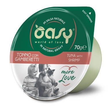 OASY More Love Tuna with shrimp - mokré krmivo pro kočky - 70g - foto 1
