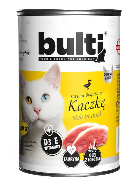 BULTI Rich in duck - mokré krmivo pro kočky - 400g - foto 3
