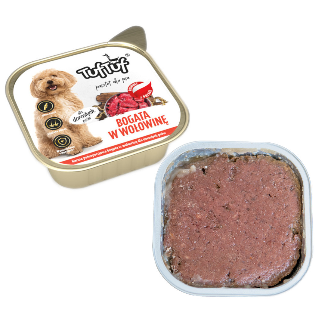 TUF TUF Alupak Hovězí paštika - vlhké krmivo pro psy - 300g - foto 1