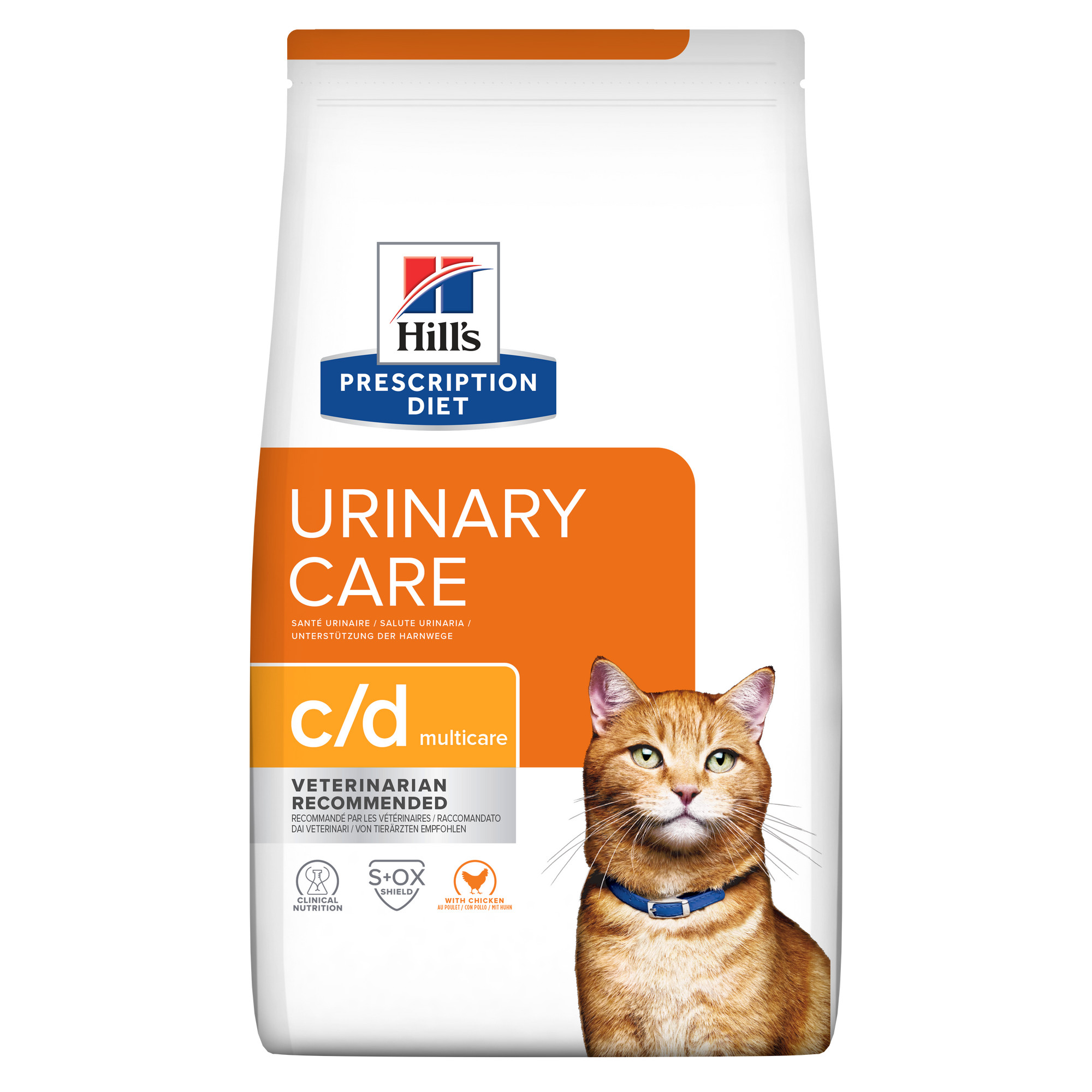 HILL'S PRESCRIPTION DIET Feline c/d Urinary Care Multicare Suché krmivo pro kočky Kuřecí maso 8 kg - foto 2