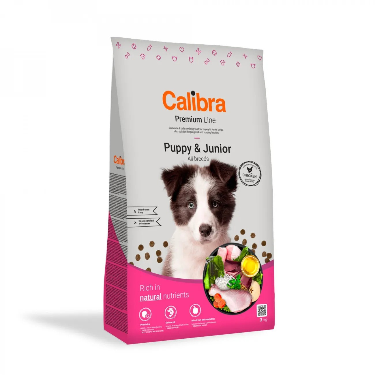 CALIBRA Dog Premium Line Puppy&Junior Chicken - suché krmivo pro psy - 3kg - foto 1