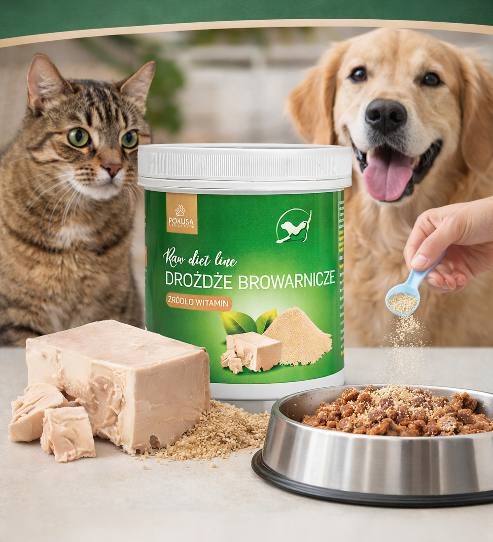 POKUSA RawDietLine Brewer's yeast - doplňky stravy pro psy a kočky - 250g - foto 4