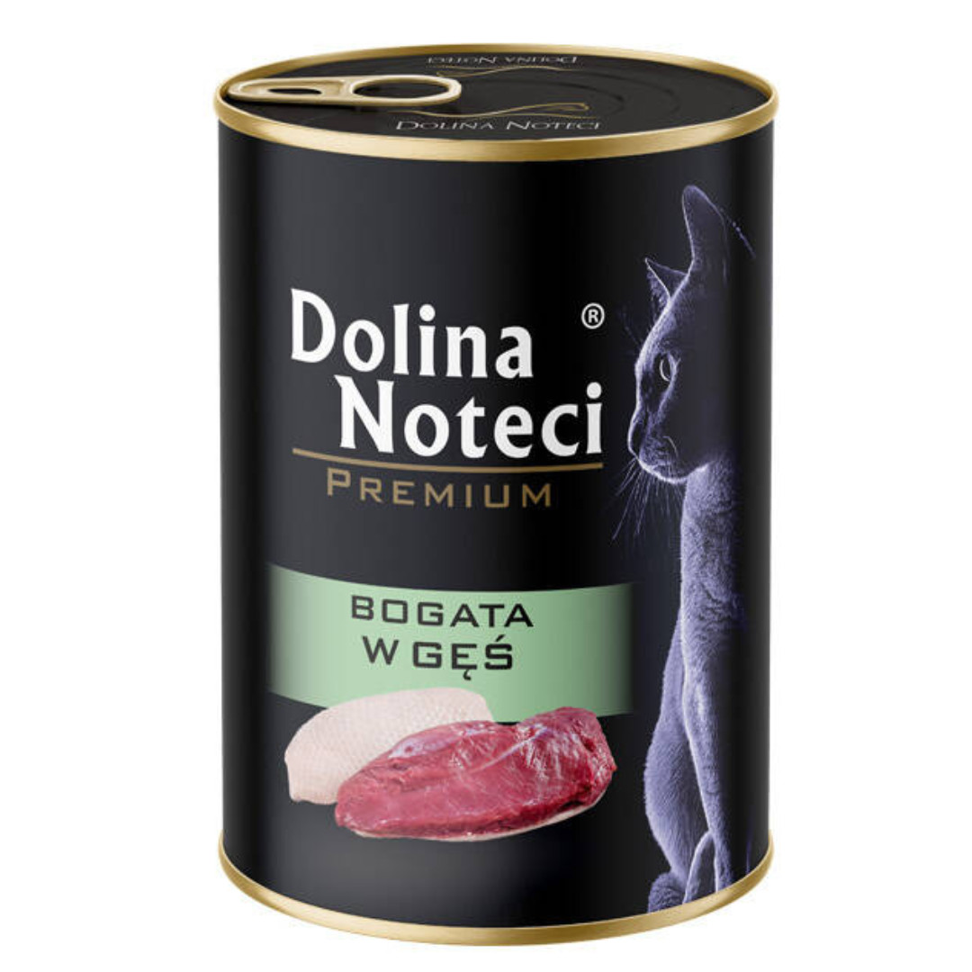 DOLINA NOTECI Premium Rich in goose - mokré krmivo pro kočky - 400g - foto 1