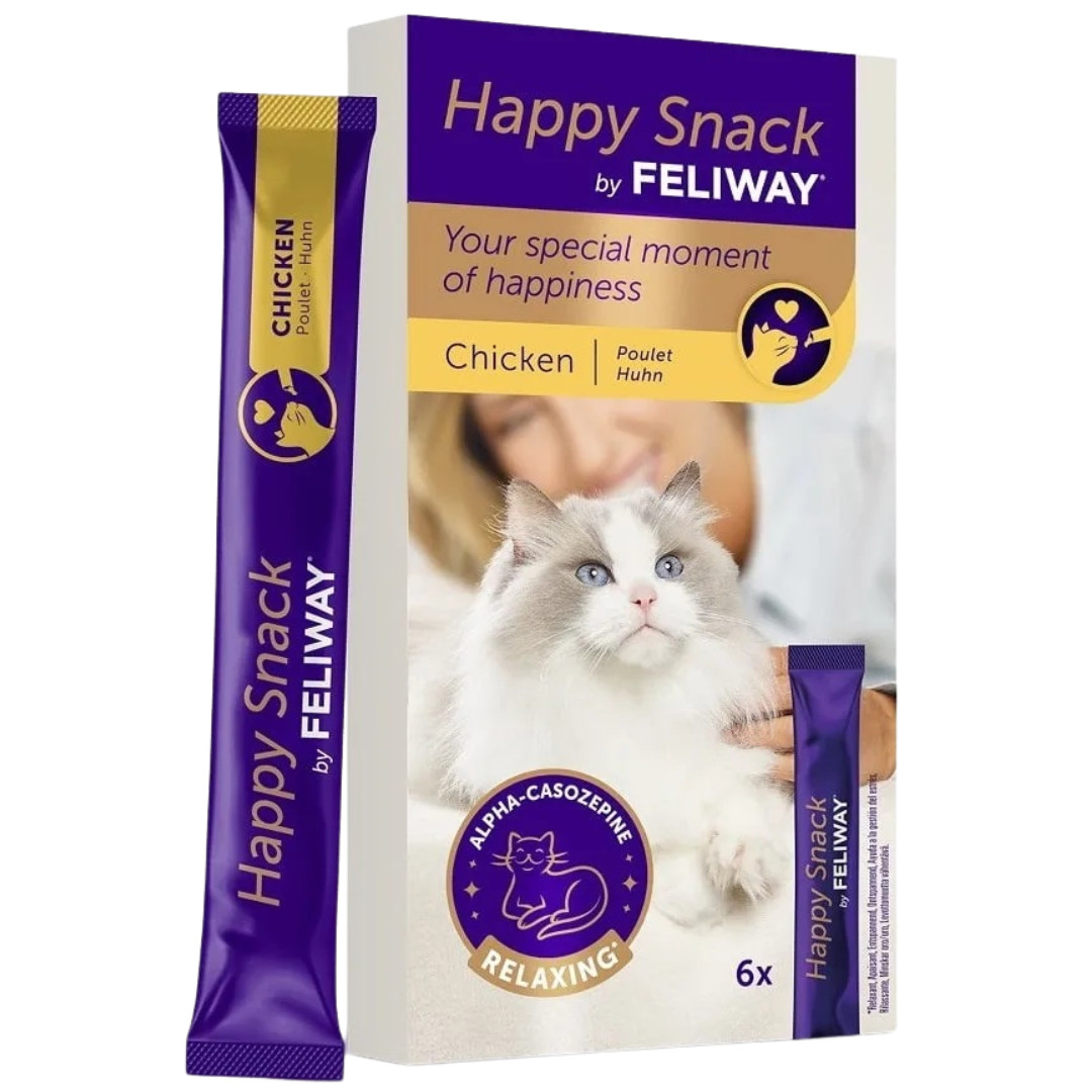 CEVA Feliway Happy snack Chicken - pamlsek pro kočky - 6x15g - foto 1