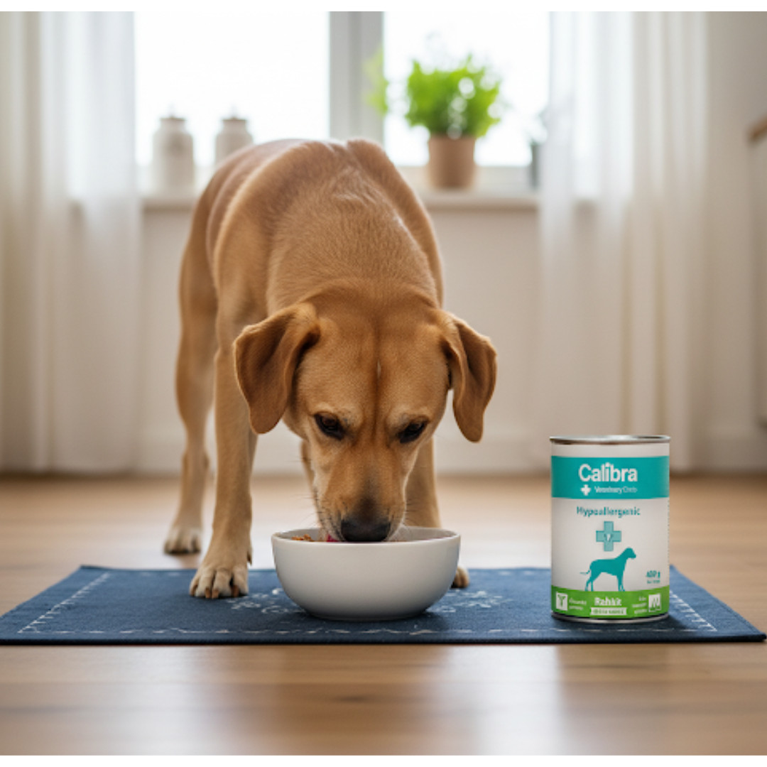 CALIBRA VD Dog Hypoallergenic Rabit&Insect - vlhké krmivo pro psy - 400g - foto 3