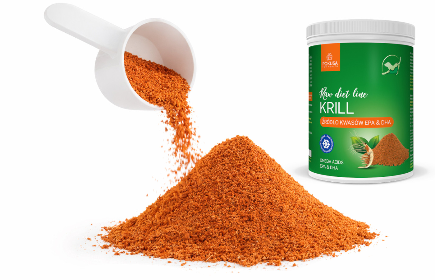POKUSA RawDietLine Krill - doplňky stravy pro psy a kočky - 700g - foto 4