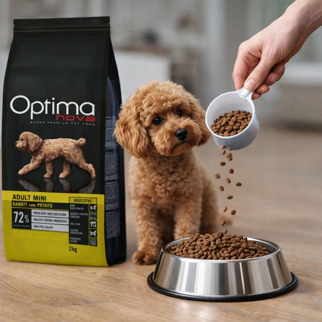 OPTIMANOVA Adult Mini Digestive Rabbit & Potato - suché krmivo pro psy - 2kg - foto 2