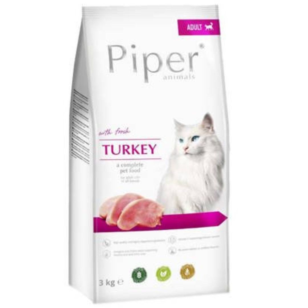 DOLINA NOTECI Piper Animals with turkey - Suché krmivo pro kočky - 3 kg - foto 1