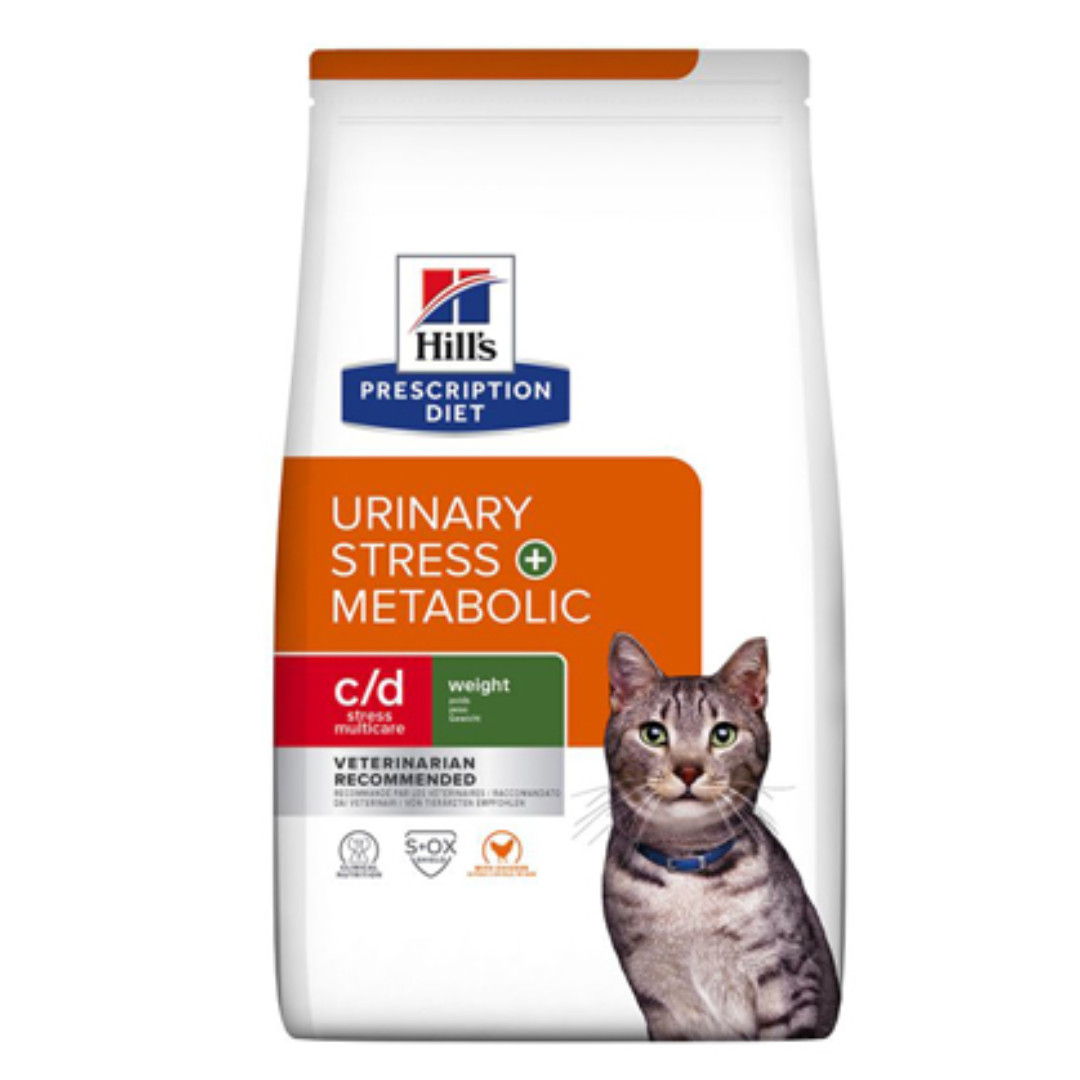 HILL'S Feline c/d Urinary Stress + Metabolic - Suché krmivo pro kočky - 3 kg - foto 2