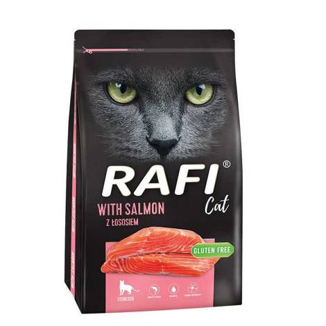 DOLINA NOTECI Rafi Sterilised Cat with Salmon - Suché krmivo pro kočky - 7 kg - foto 1