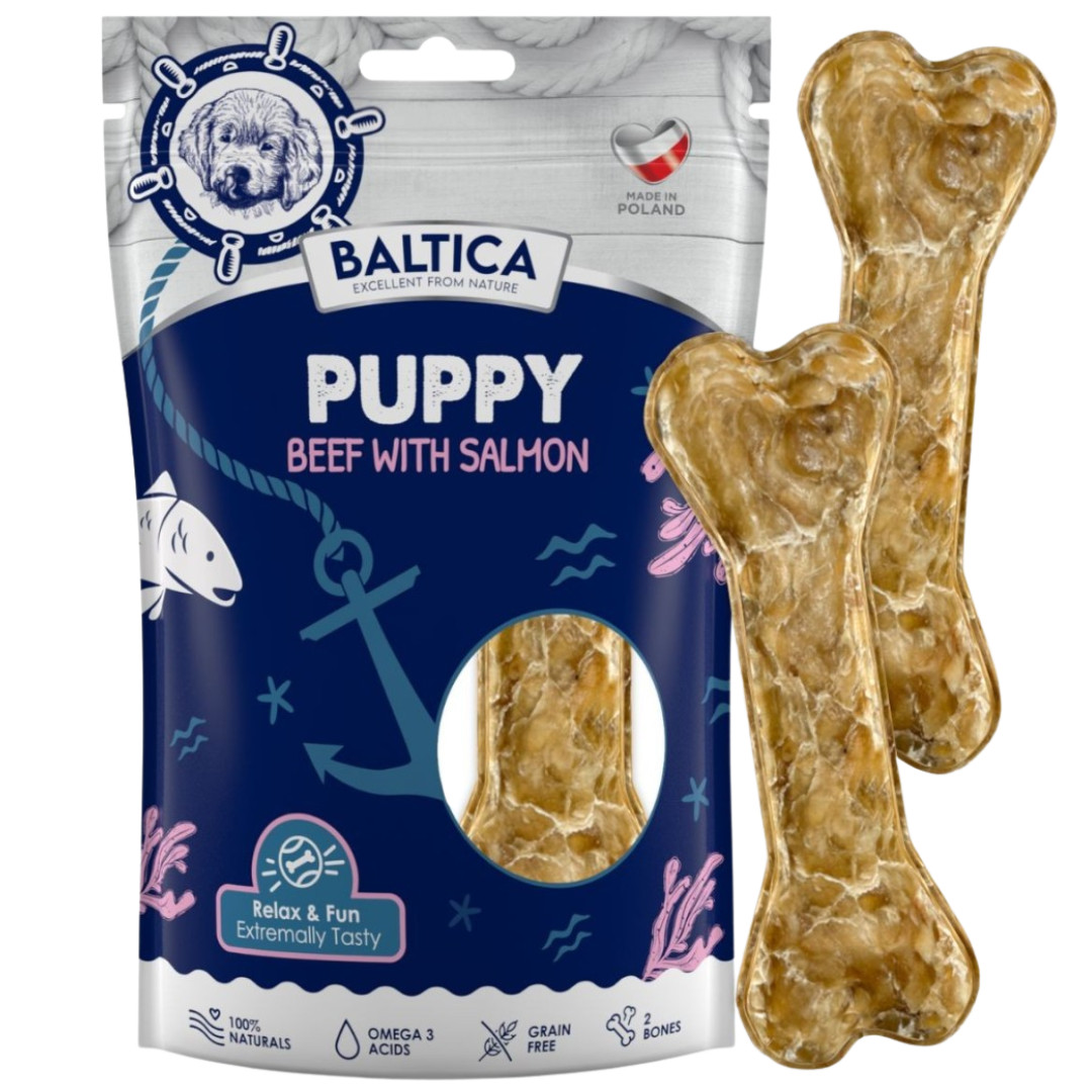 BALTICA Puppy Beef with salmon - žvýkací pamlsek pro psa - 2 - foto 1