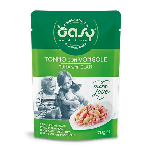 OASY More Love Tuna with clam - mokré krmivo pro kočky - 70g - foto 1