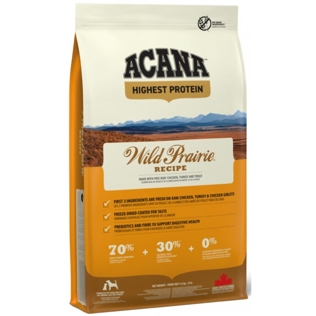 ACANA Highest protein Wild Prairie Dog - suché krmivo pro psy - 11,4kg - foto 1