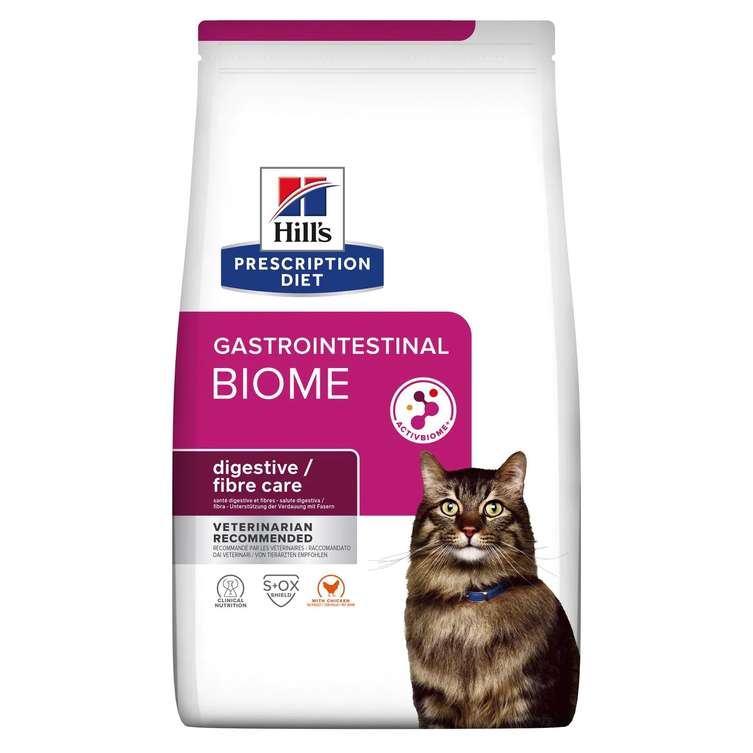 HILL'S Feline Digestive fibre care Gastrointestinal Biome - Suché krmivo pro kočky - 3 kg - foto 2