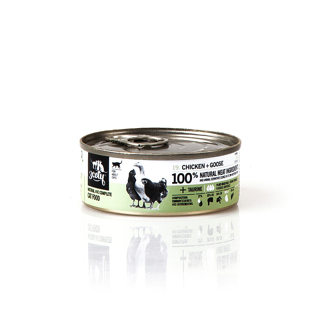 3COTY Chicken with goose - mokré krmivo pro kočky - 80g - foto 1