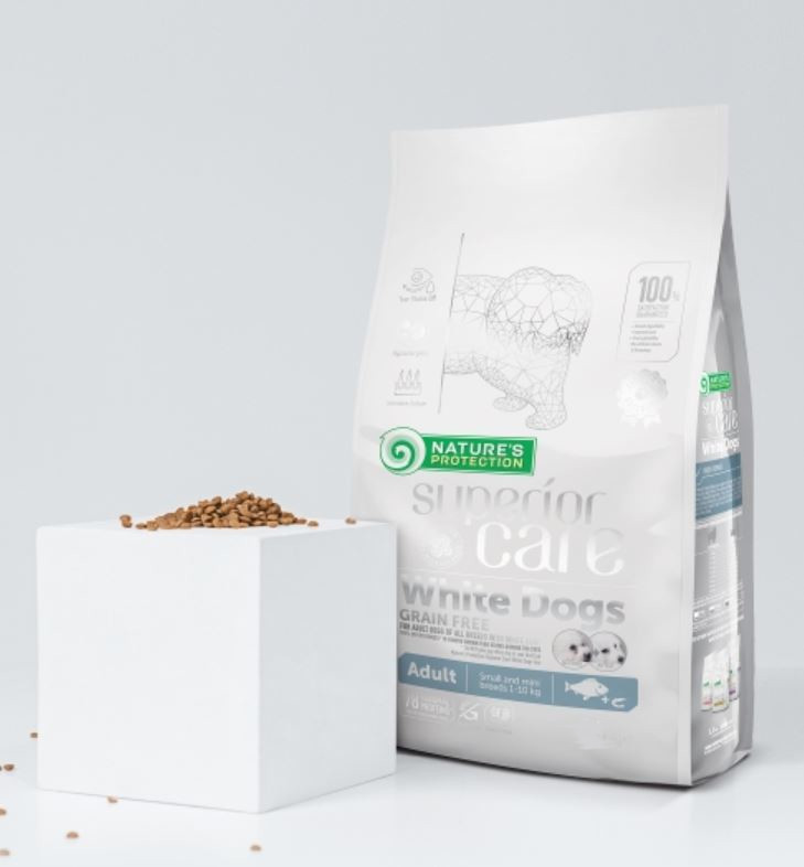 NATURE'S PROTECTION Superior care White Fish Small and mini - suché krmivo pro psy - 4kg - foto 2