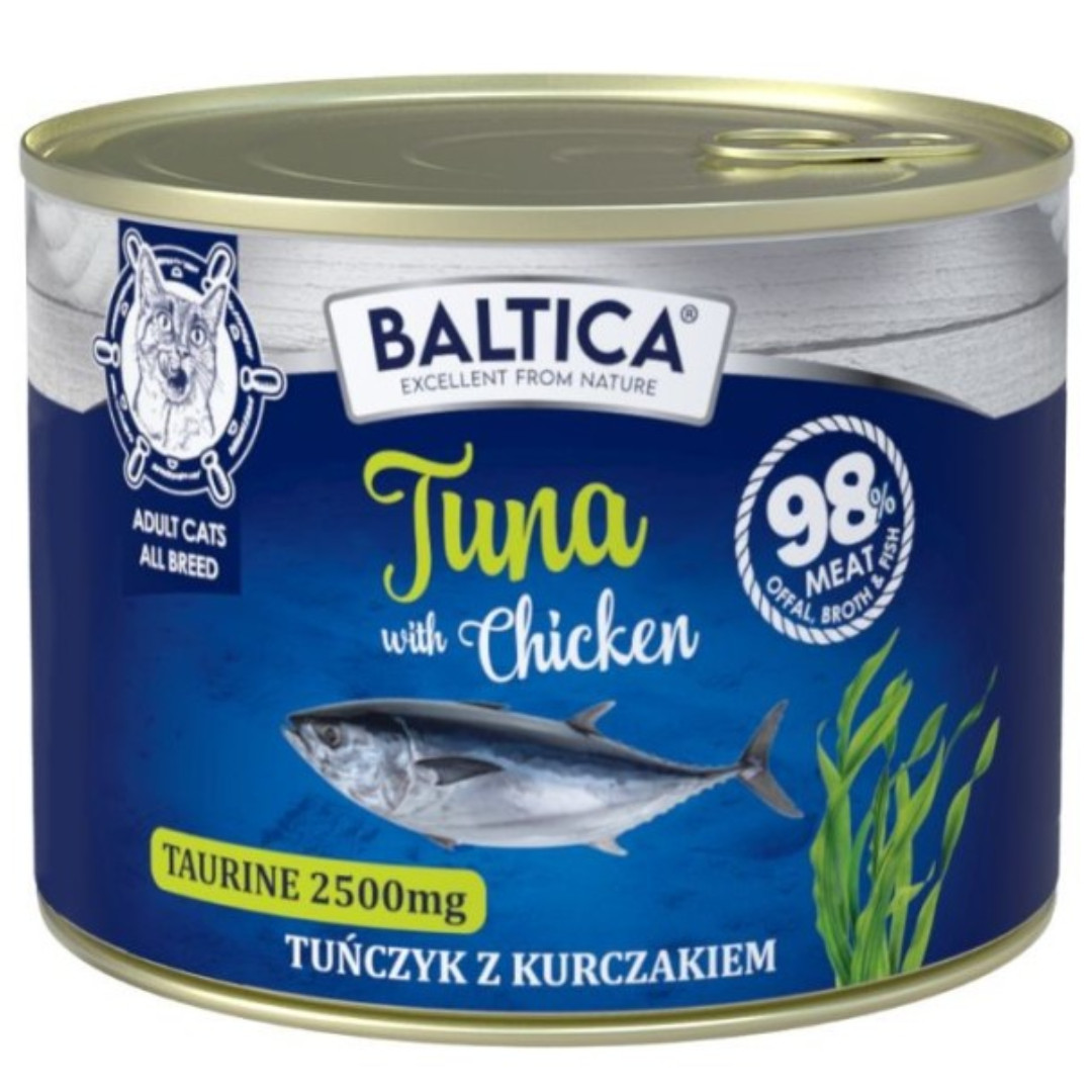 BALTICA Excellent Tuna with chicken - mokré krmivo pro kočky - 185g - foto 1