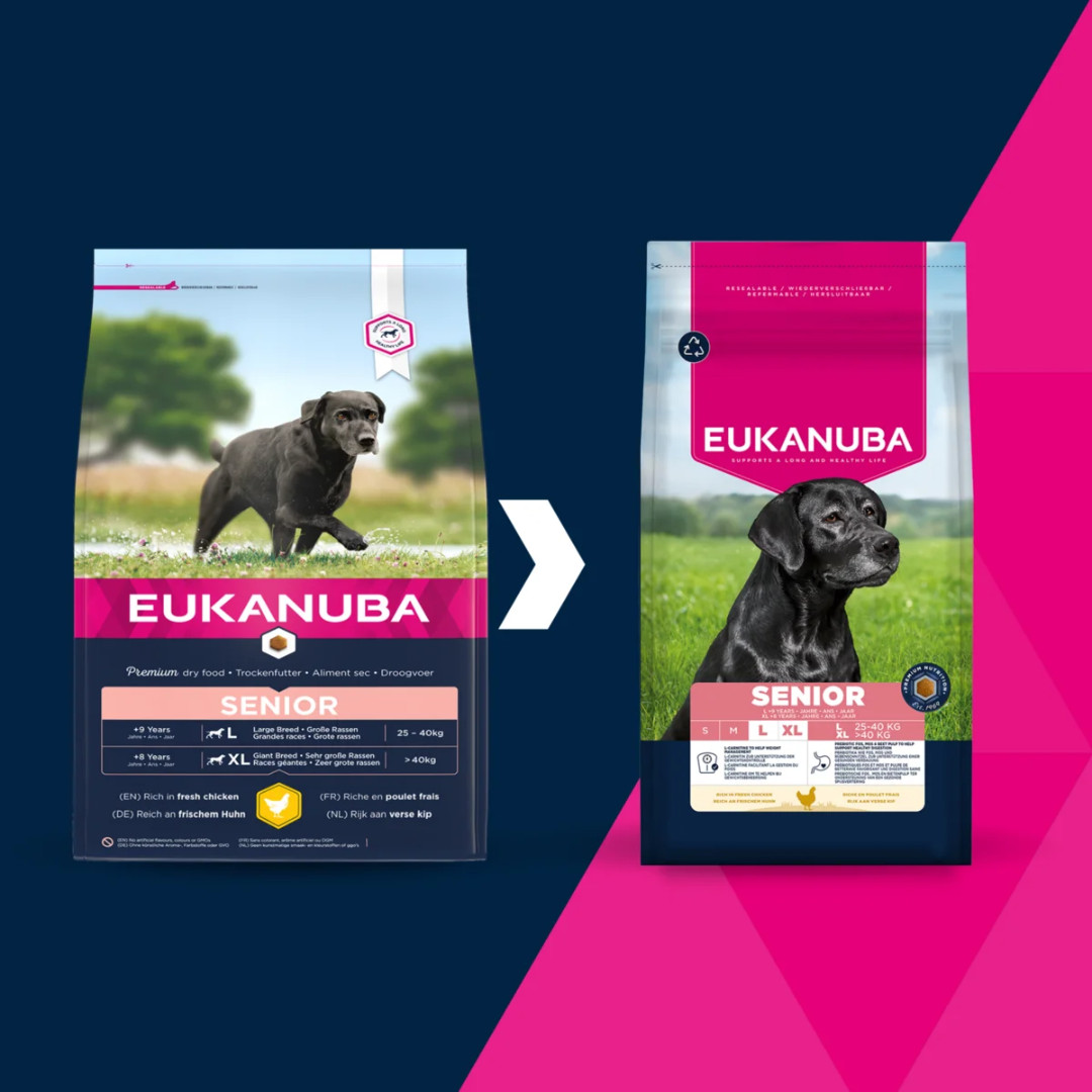 EUKANUBA Senior Large and extra large breeds Chicken - suché krmivo pro psy - 15kg - foto 4