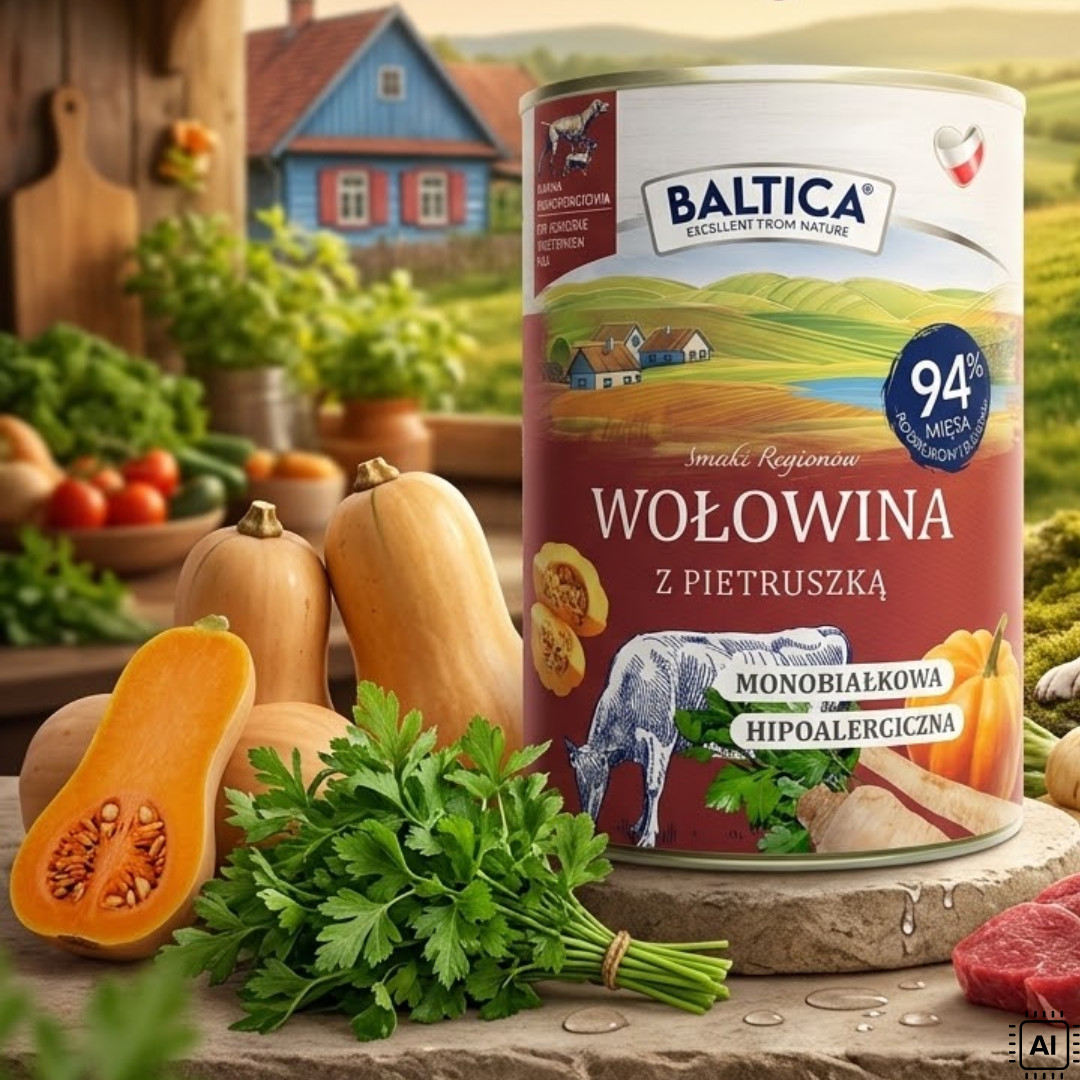 BALTICA Smaki regionów Mono Beef with parsley - vlhké krmivo pro psy - 400g - foto 2