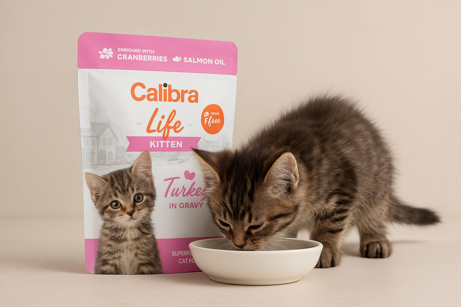 CALIBRA Cat Life Kitten Turkey in gravy - mokré krmivo pro kočky - 85g - foto 2