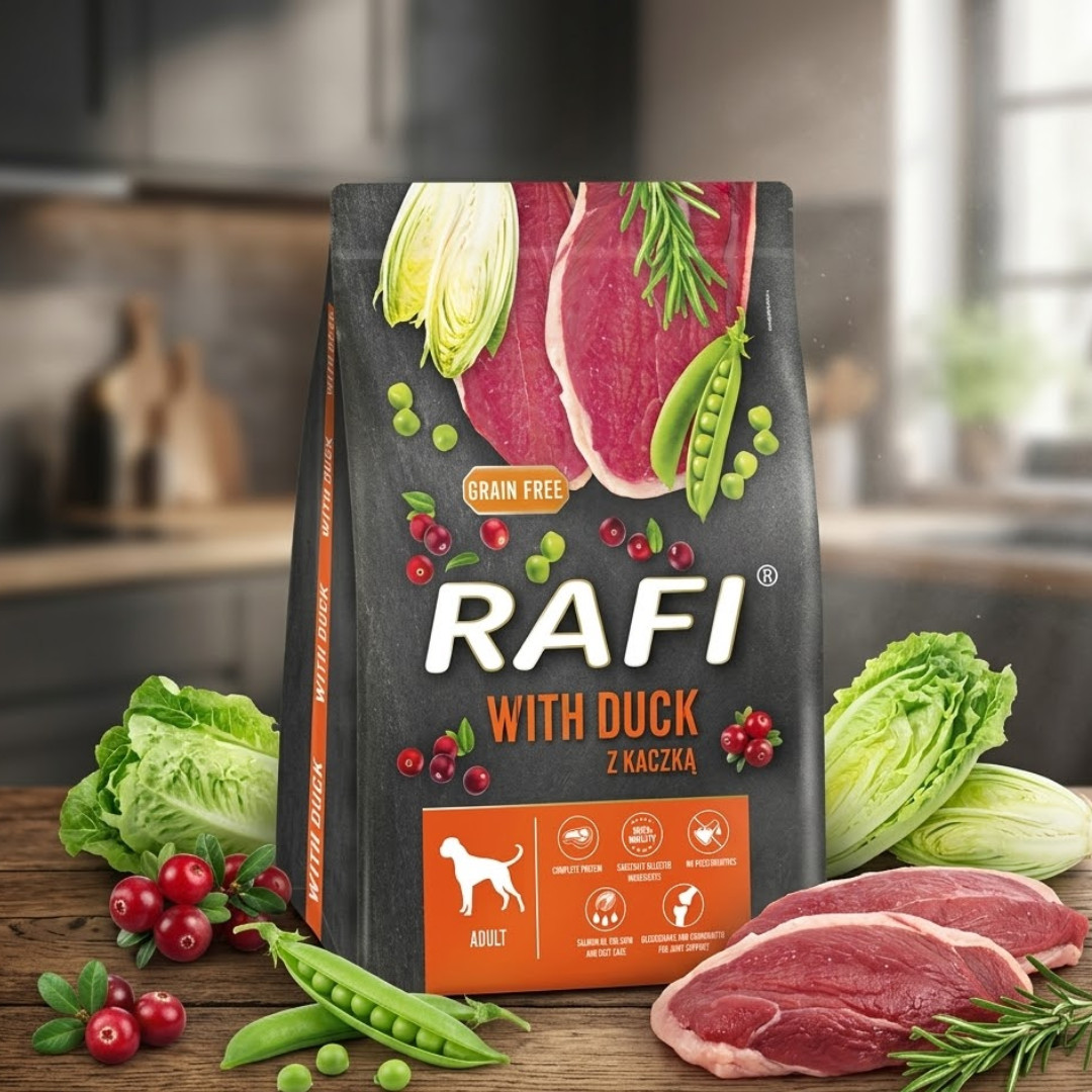 RAFI Adult with duck - suché krmivo pro psy - 3kg - foto 2