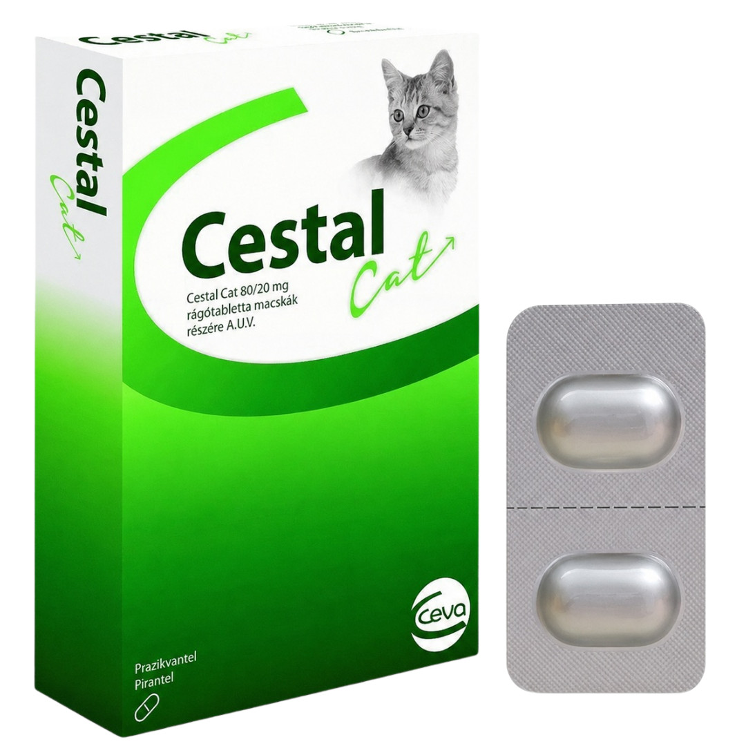 CEVA Cestal Cat - tablety na odčervení pro kočky - 2ks - foto 2