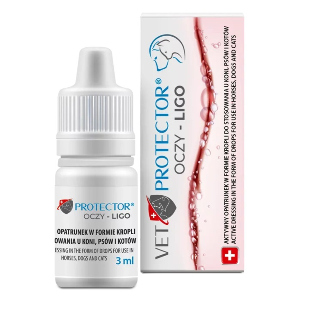 JM SANTE Vet Protector Ligo - oční kapky pro psy a kočky – 3 ml - foto 3