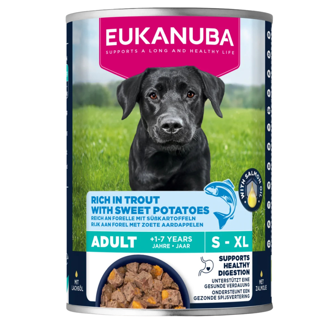 EUKANUBA Life Care Rich in trout and sweet potatoes - vlhké krmivo pro psy - 400g - foto 1