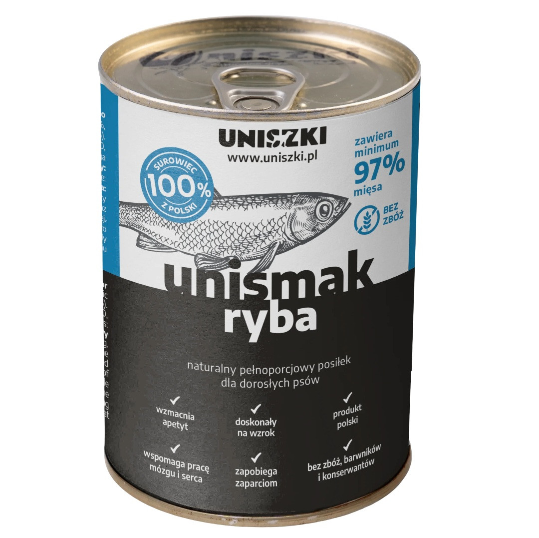 UNISZKI UNIsmak Fish - vlhké krmivo pro psy - 400g - foto 1