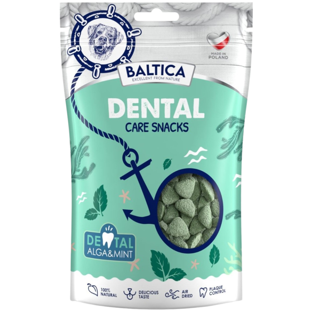 BALTICA Przysmaki regionów Dental with algae and mint - pamlsek pro psa - 100g - foto 1