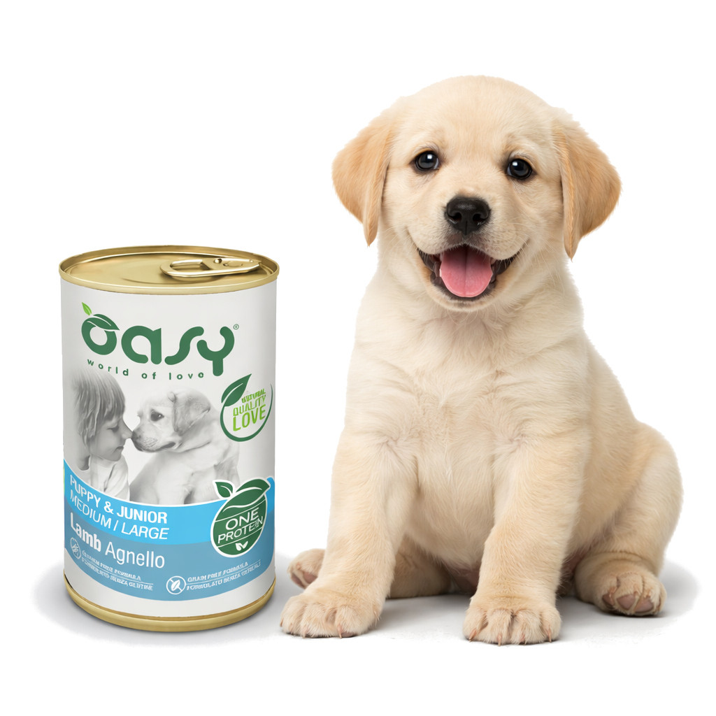 OASY One Protein Puppy & Junior Medium/Large Lamb - vlhké krmivo pro psy - 400g - foto 2