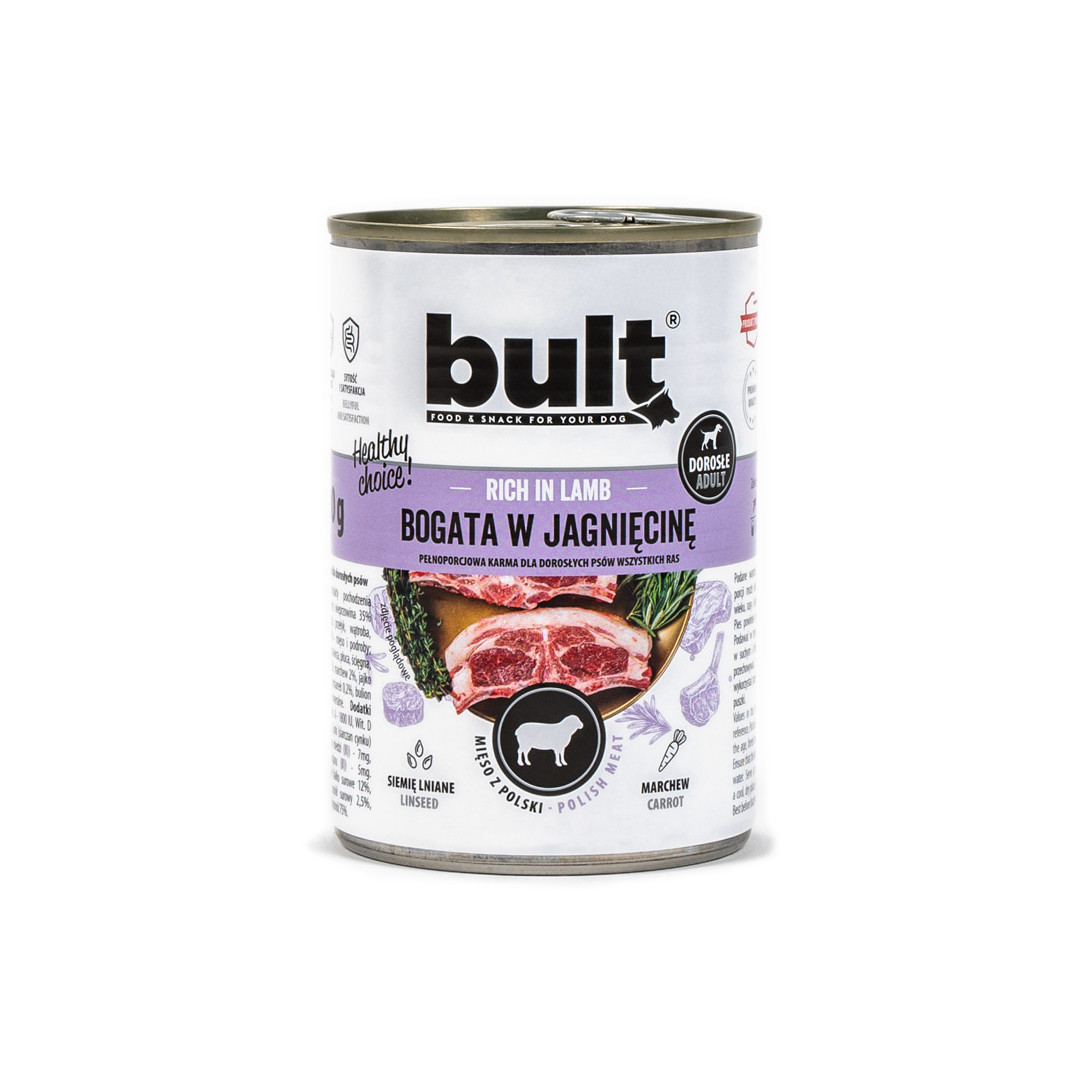 BULT MIX příchutí – mokré krmivo pro psy – 12×400 g - foto 2