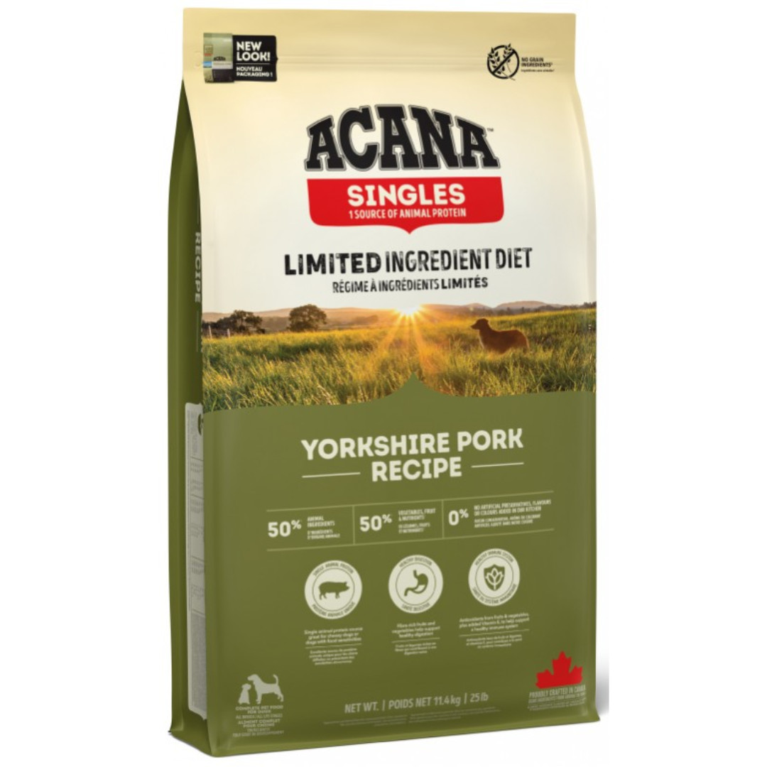 ACANA Singles Yorkshire Pork – suché krmivo pro psy – 11,4 kg - foto 1