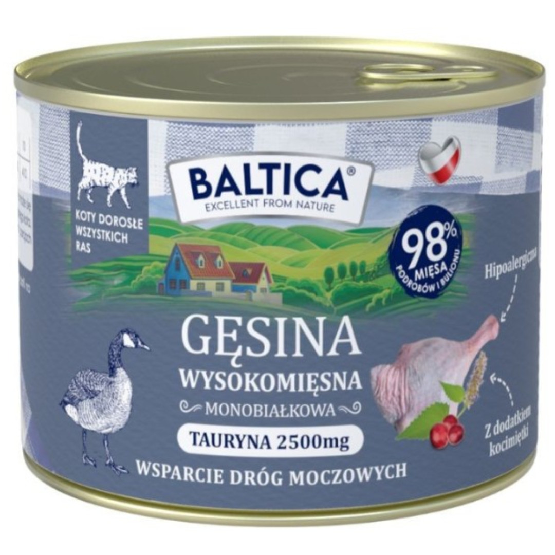 BALTICA Chuť regionů Mono Husa - mokré krmivo pro kočky - 6x185g - foto 1