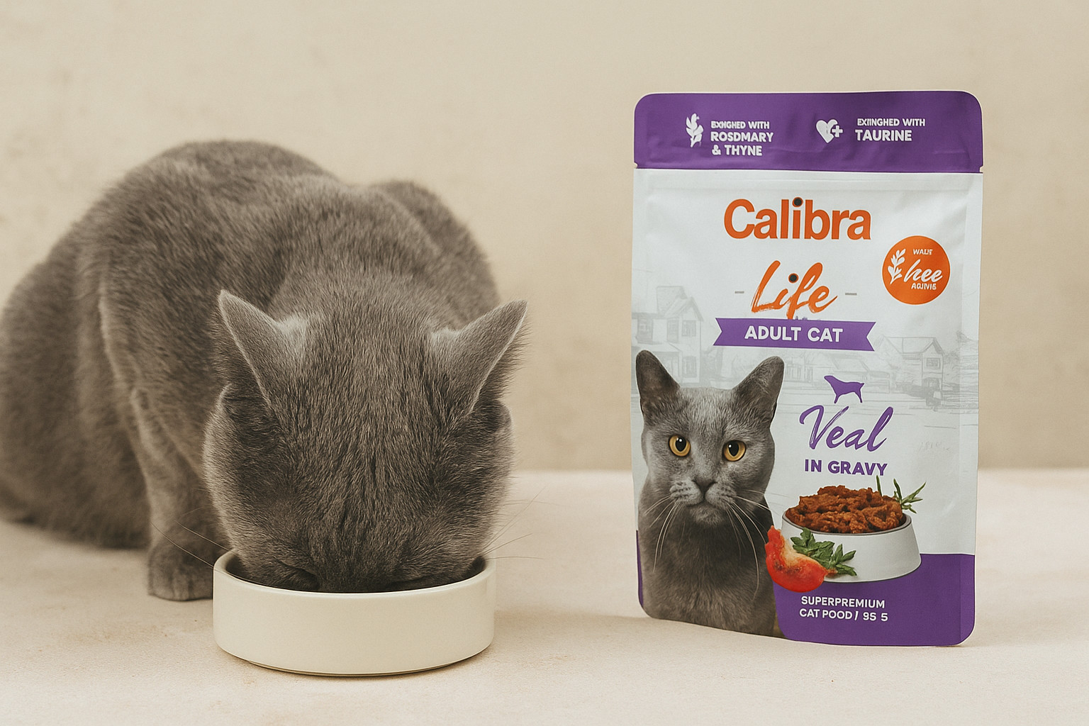 CALIBRA Cat Life Adult Veal in gravy - mokré krmivo pro kočky - 85g - foto 2
