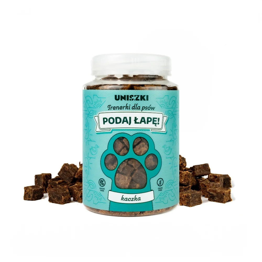 UNISZKI Tréninkové pamlsky Podaj łapę MIX chutí - pamlsek pro psy - 10x150g - foto 19