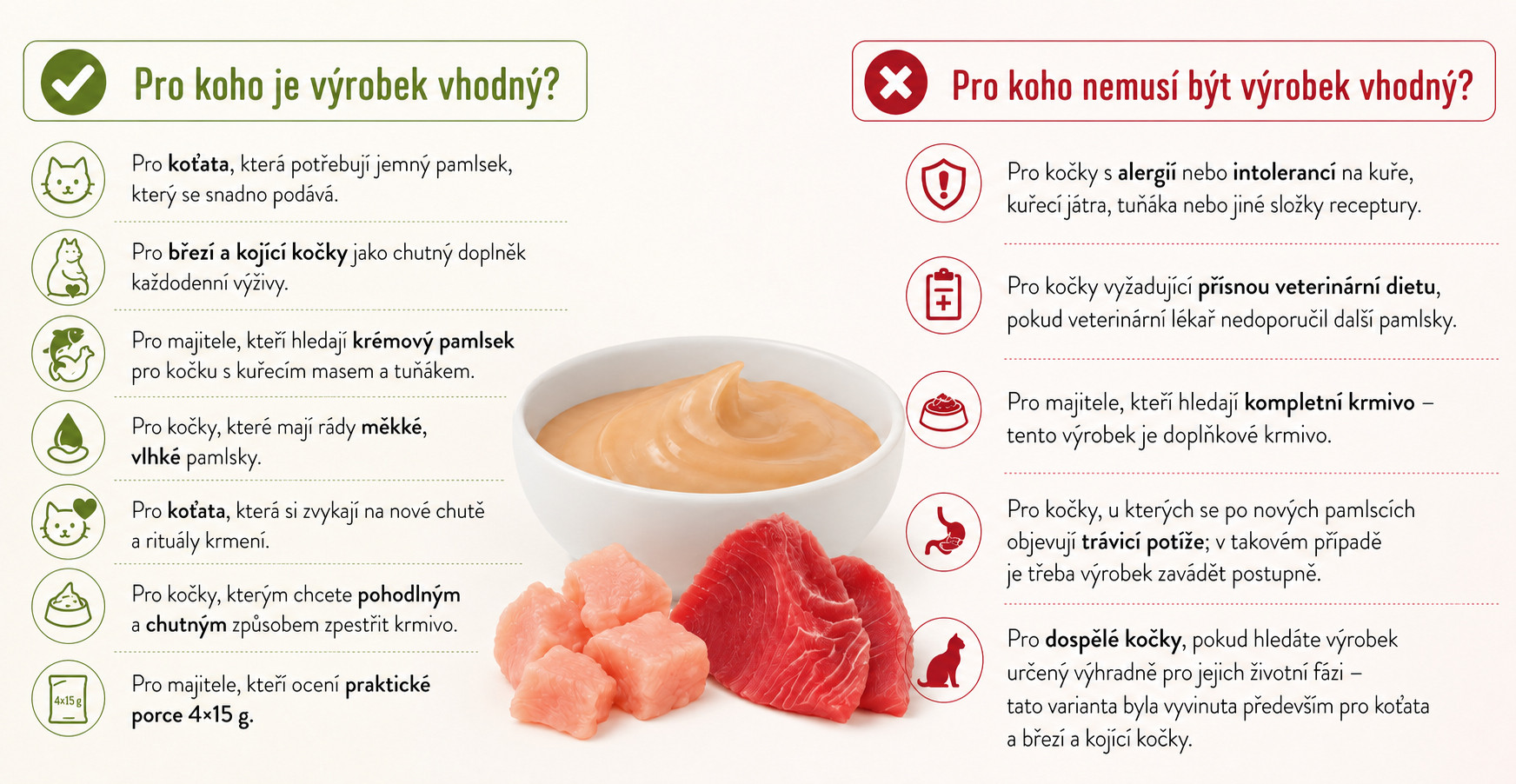 FARMINA N&D Prime Cat Cream with chicken & tuna kitten box – pamlsek pro kotě – 4x15g - foto 2