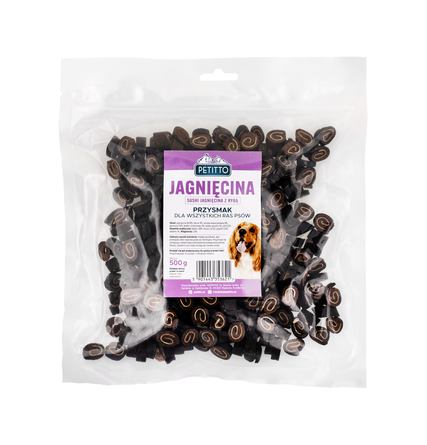 PETITTO Sushi Lamb with fish - pamlsek pro psa - 500g - foto 3