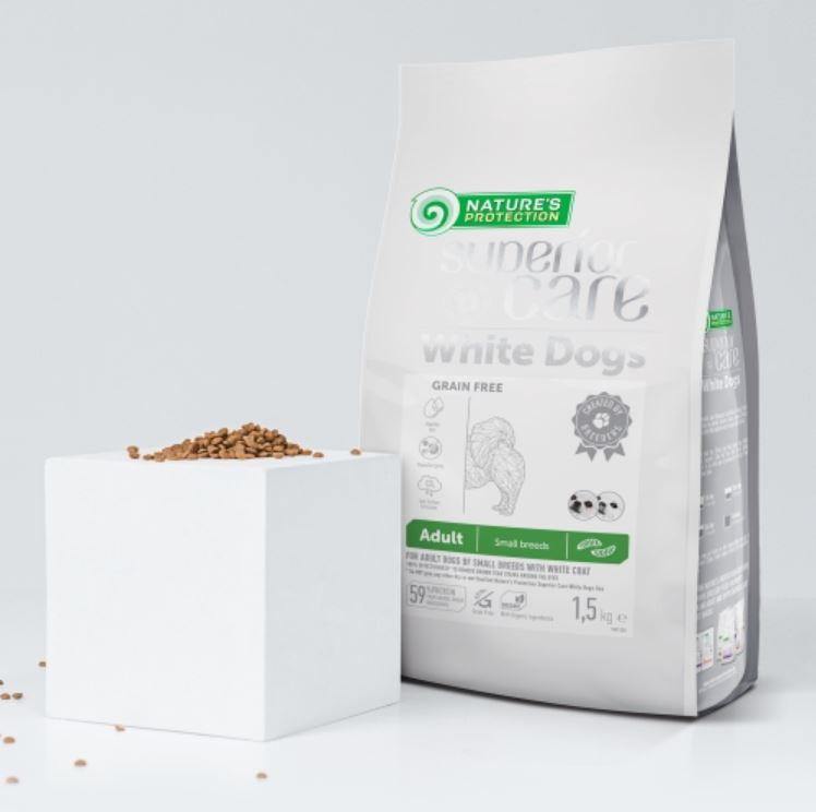 NATURE'S PROTECTION Superior Care White dog Small breeds Insect - suché krmivo pro psy - 1,5kg - foto 2