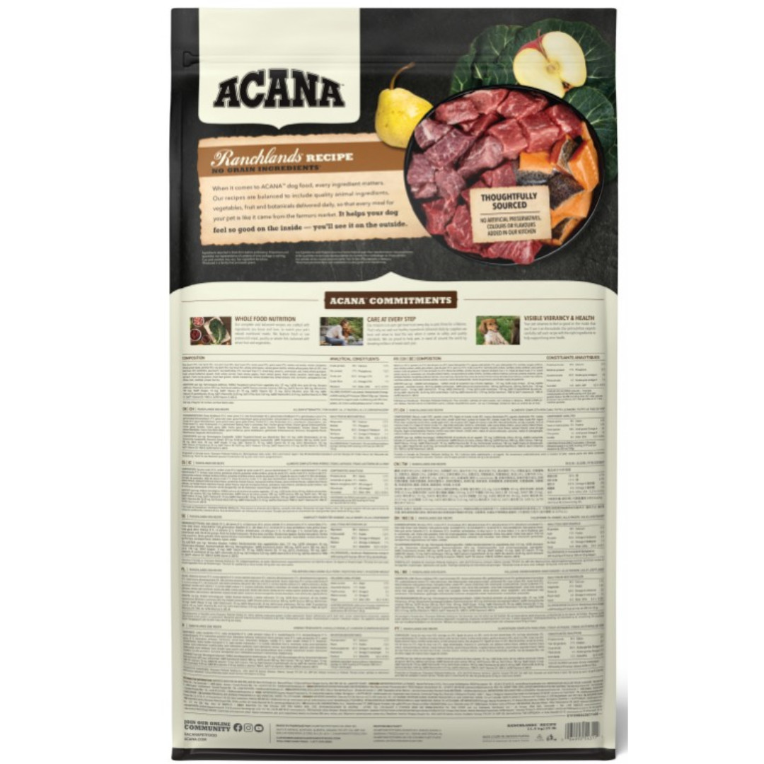 ACANA Highest Protein Ranchlands - suché krmivo pro psy - 11,4kg - foto 2