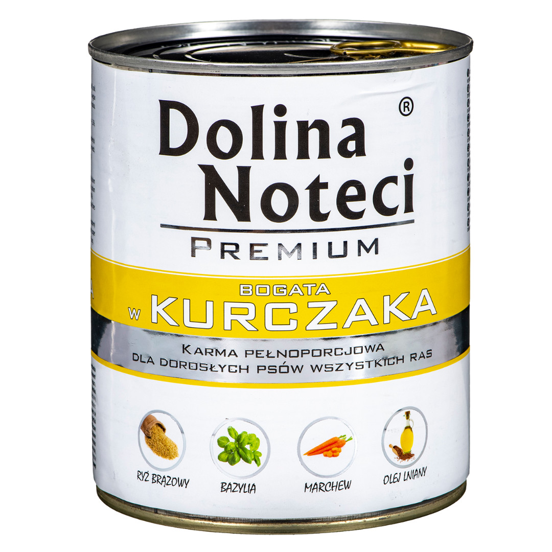 DOLINA NOTECI Premium Rich in chicken - Mokré krmivo pro psy - 800 g - foto 1