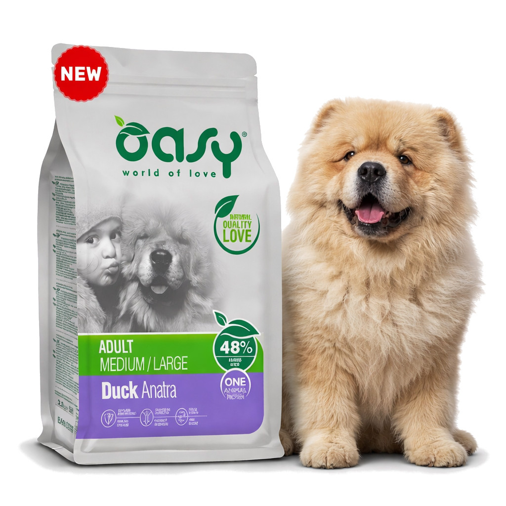 OASY One Animal Protein Adult Medium/Large Duck - suché krmivo pro psy - 12kg - foto 2